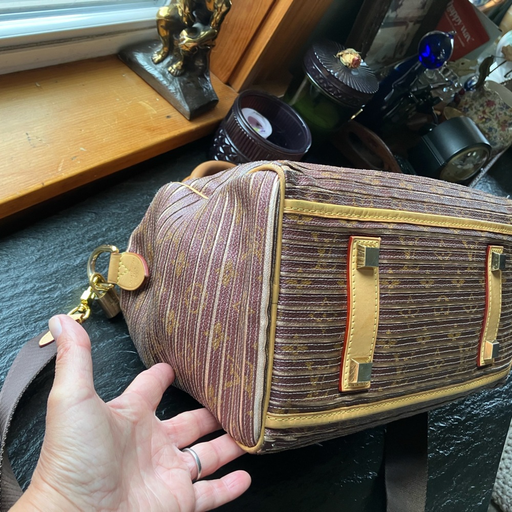 SALE! LV Limited Edition 2010 Monogram Eden Speedy Bandoulière 30 Peach - Picture 14 of 16